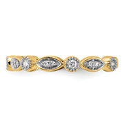 14k Diamond Fancy Band