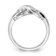 14k White Gold Diamond Infinity Ring