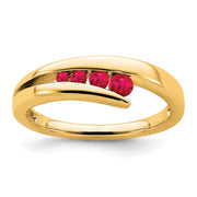 10k Ruby 4-stone Ring