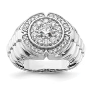 10K White Gold Lab Grown Diamond VS/SI FGH Men's Ring