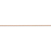 14k Rose Gold 1.4mm D/C Cable Chain