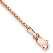 14k Rose Gold 1.10mm Box Chain