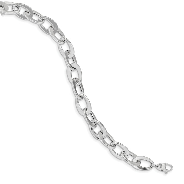 14kw Polished Fancy Link Bracelet