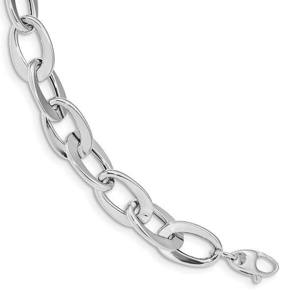 14kw Polished Fancy Link Bracelet