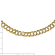 14K Polished Fancy Triple Link Necklace