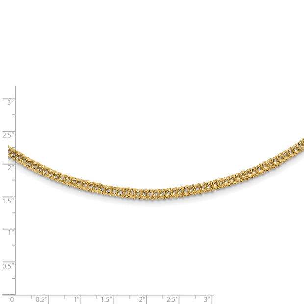 14K Polished D/C Fancy Link Necklace