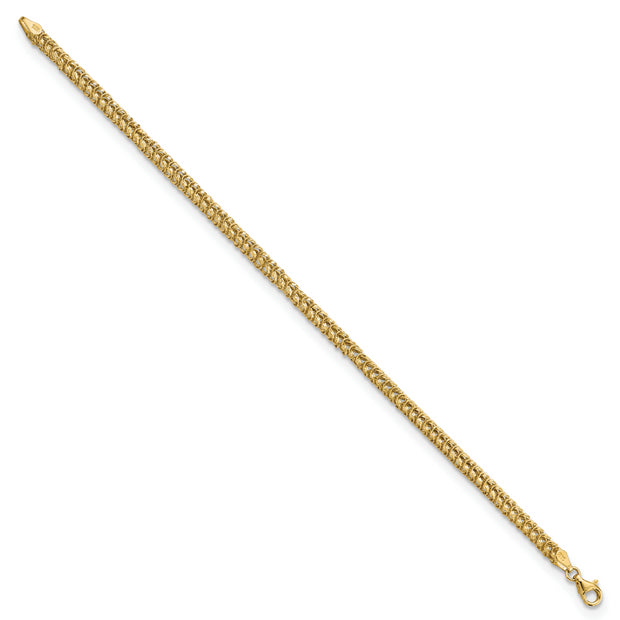 14k Polished Fancy Link Bracelet