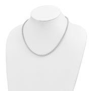 14K White Gold Polished Fancy Link Necklace