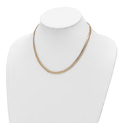 14k Polished Fancy Link 17in Necklace