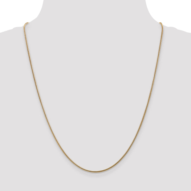 14k 1.6mm Round Snake Chain