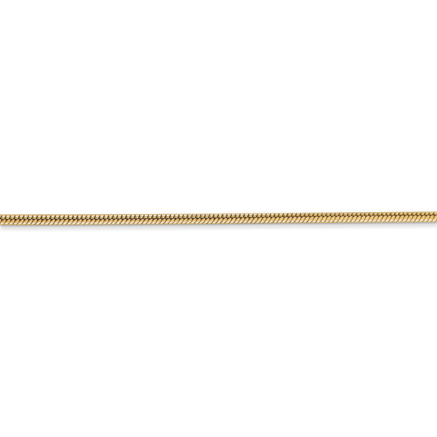 14k 1.6mm Round Snake Chain