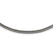 Stainless Steel Polished and Antiqued 3.75mm 22in Franco Chain