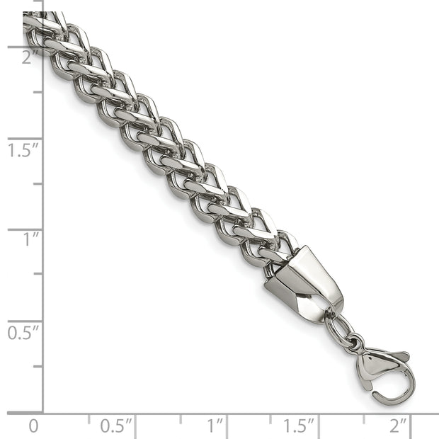 Stainless Steel Polished 5.5mm 8.5in Franco Chain