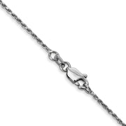 14k WG 1.15mm D/C Machine-made Rope Chain