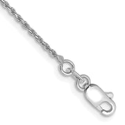 14k WG 1.15mm D/C Machine-made Rope Chain