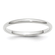 14KW 2mm Half-Round Wedding Band Size 7