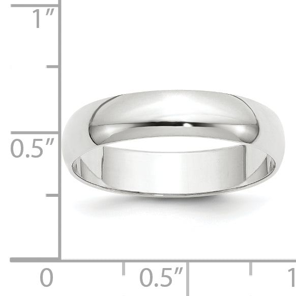 14KW 5mm LTW Half Round Band Size 6