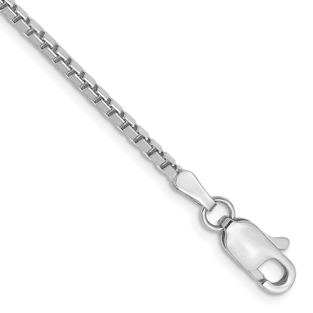 14k WG 1.9mm Box Chain