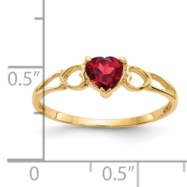 14k Garnet Birthstone Ring