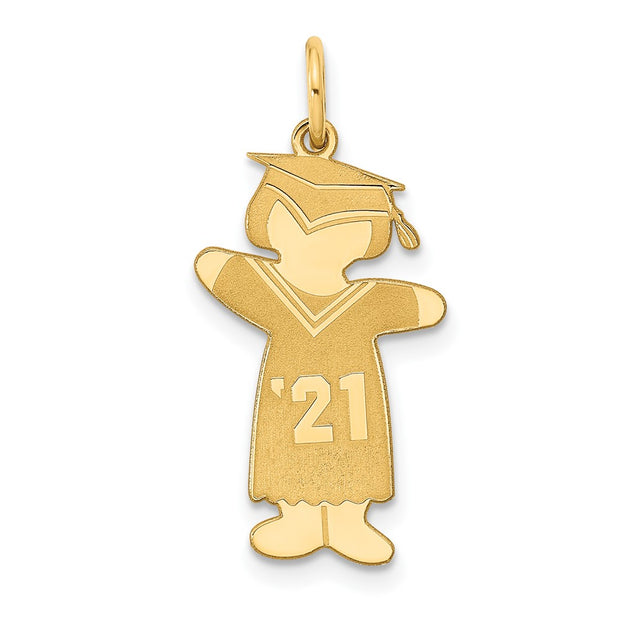 GP Sterling Silver Class of 2021 Girl Cuddle Charm