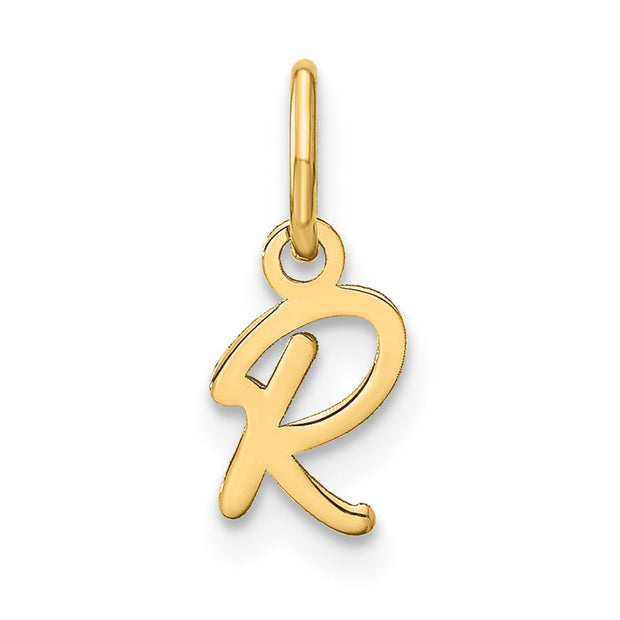 14KY Upper case Letter R Initial Charm