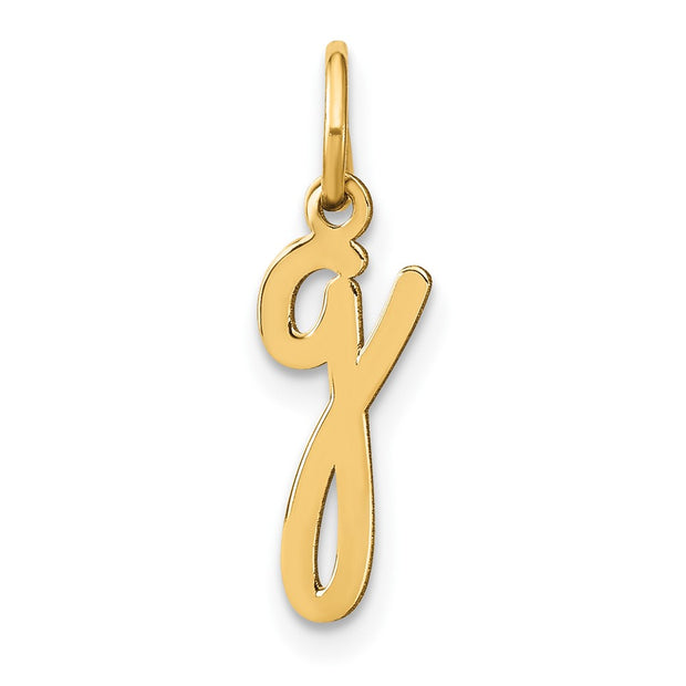 14KY Lower case Letter G Initial Charm