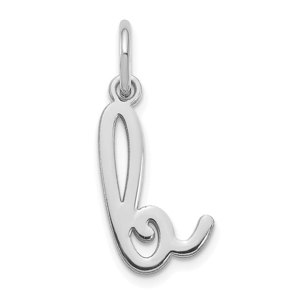 14KW Lower case Letter B Initial Charm