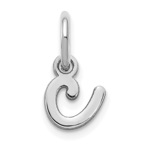 14KW Lower case Letter C Initial Charm