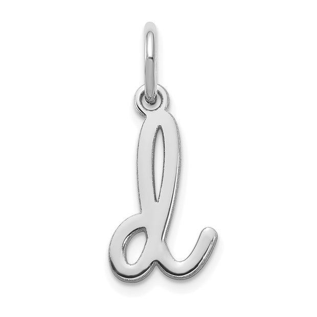 14KW Lower case Letter D Initial Charm