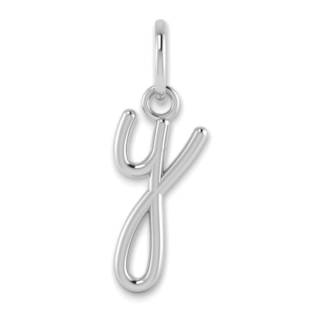 14KW Lower case Letter Y Initial Charm