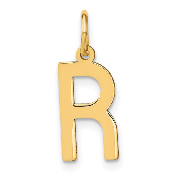 14ky Letter R Initial Pendant