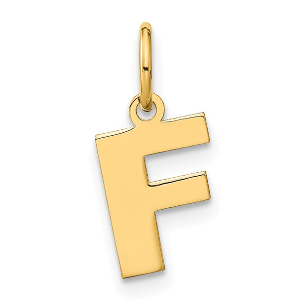 14ky Letter F Initial Pendant
