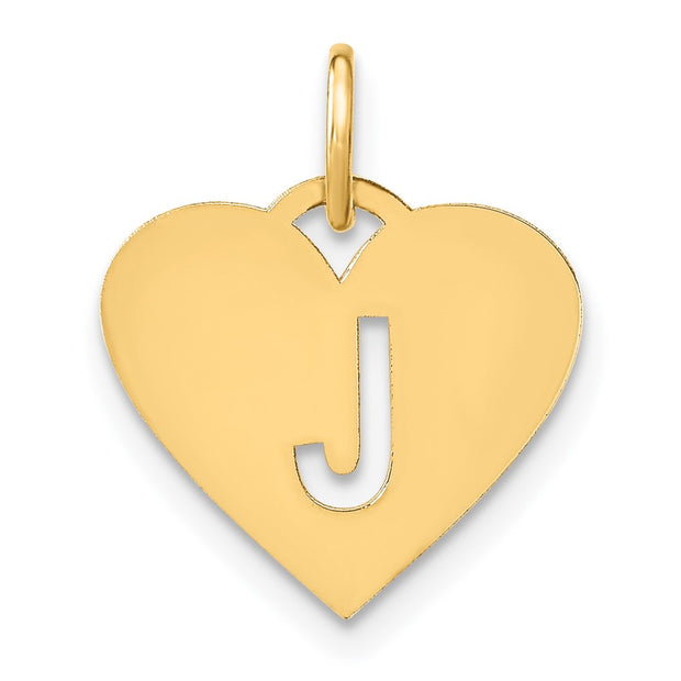 14ky Initial Letter J Initial Charm