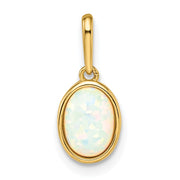 14k Lab Created Opal Pendant