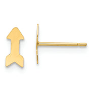 14K Polished Arrow Post Earrings